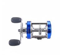 Chatonshen Moulinet de Pêche Tambour Construction Aluminium Cuivre Performance Fiable Protection Contre Humidité Poids Supporté 4.5kg pour Utilisation Côtière et Bateau, Bleu, CL40 Droitier