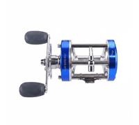Chatonshen Moulinet de Pêche Tambour Construction Aluminium Cuivre Performance Fiable Protection Contre Humidité Poids Supporté 4.5kg pour Utilisation Côtière et Bateau, Bleu, CL30