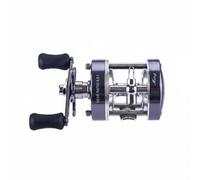 Chatonshen Moulinet de Pêche Tambour Construction Aluminium Cuivre Performance Fiable Protection Contre Humidité Poids Supporté 4.5kg pour Utilisation Côtière et Bateau, Gris Métal, CL40