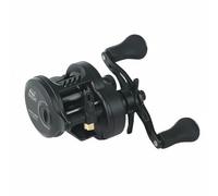 Chatonshen Moulinet Phare Pêche avec Tambour Drum Compact Structure Alliée et Carbone Conception Mate Discrète sur Flancs Double Poignée Noire Support pour Tenue, Moulinet Tambour Main Droite