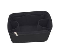 Chatonshen Organisateur de Sac à Main Insert Fibre Feutre Doublure Compartimentée pour Objets Essentiels Séparateur Léger et Accessoire Amovible Adapté à, Noir 34x13x22cm