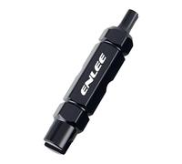 Chatonshen Outil D'extraction D'obus de Valve Presta - Outil Portable de Réparation de Valves de Pneus - Extraction et Serrage des Valves, Noir