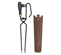 Chatonshen Pinces à Bois Robustes, Pinces à Feu, Outil Léger pour Allumer Un Feu, Pinces pour Cheminée, Pinces pour pour Les Grillades, Le Camping et