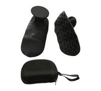 Chatonshen Poignées de Gymnastique, Protection de La Paume, Poignée Robuste en Silicone, Renforcement de La Puissance de Préhension pour Exercices de Levier D, Noir