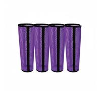 Chatonshen Protection Anti-moustiques Cheval Bandes Guêtres Protège-Jambes Bottes Maille PVC Respirante Qui Limite la Sueur Forme Courbée Ergonomique Adaptée au Pâturage Randonnée Écurie, Violet