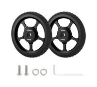 Chatonshen Roues Faciles pour Vélo Pliant - Roue Facile - Pneu - Auxiliaire - Accessoire de Vélo Léger de Remplacement Roue de Poussée en Alliage D'aluminium, Corps Mince Noir