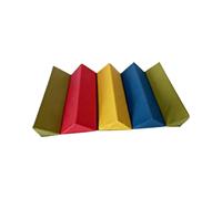 Chatonshen Rouleau d'Entraînement Enfant Rouleau de Jeu Module d'Équilibre Coussin de Grimpe Bloc Sensoriel en Mousse Revêtement Vinyle Facile à pour Garderie, Groupe Triangle
