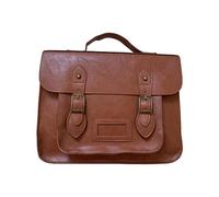 Chatonshen Sac à Dos Femme PU Cuir Sac Bandoulière Lycéenne Grand Compartiment Plusieurs Poches Utilisation Quotidienne Convient pour École Shopping Déplacement, Brun