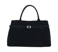 Chatonshen Sac Femme en Daim Mode Capacité Généreuse Sac Fourre-Tout Élégant Pochette Intérieure Sécurisée Poignée Douce Adapté pour Travail Plage Vacances, Noir