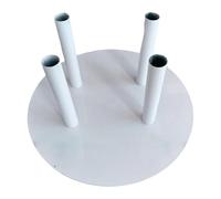 Chatonshen Support à Fleurs Rond en Fer, Porte-Fleurs Stable, Présentoir pour Décoration de Mariage, Créations Florales pour Cérémonie, Réception, Anniversaire, Quatre Trous