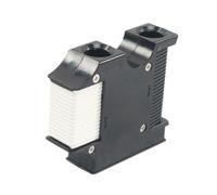 Chatonshen Support pour Antichoc Fixateur Bateau Clip de Garde Corps Réglage Express sans Nœuds PP Résistant Intempéries Montage Flexible, Noir et Blanc