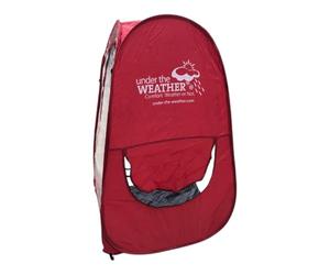 Chatonshen Tente Pod Abri Portatif pour Individu PVC Étanche Coupe-Vent Espace Intérieur Confortable Facile à Nettoyer Adapté à La Pêche Activités en, Rouge