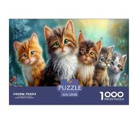 ChatonsPuzzle 1000 Pièces Educa Jouet en Bois Divertissement Créatif De l'art De La Décoration Jardin Luxuriant Jeu Éducatif Challenge Toy Adultes Et Enfants À Partir De 14 Ans 52x38cm/1000pcs
