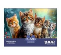 ChatonsPuzzle 1000 Pièces Educa Jouet en Bois Jeu D'Intelligence Décoration Intérieure Jardin Luxuriant Jeu Éducatif Challenge Toy Adultes & Enfants des 14 Ans 70x50cm/1000pcs