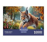 chatPuzzle 1000 Pièces Educa Jouet en Bois Cadeau Unique De l'art De La Décoration forêt automneStream Jeu Éducatif Challenge Toy Adultes Et Enfants À Partir De 14 Ans 70x50cm/1000pcs