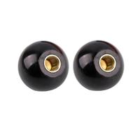 CHATROOM 5 pièces M4 M5 M6 M8 M10 M12 M14 M16 boule ronde noire ou rouge bouton de levier en bakélite M8/M6 remplacement de Machine-outil (Color : 5PCS Black, Size : M14 40mm)