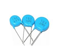 CHATROOM Condensateur céramique Haute Tension 103, 5 à 10 pièces, 10NF 0.01uF 6KV 10KV 15KV 20KV 30KV (Color : Blue, Size : 10PCS 103 10KV)