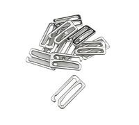 CHATROOM Crochets Métalliques for Soutien-Gorge, 25mm, Fermeture Arrière/Avant, Clips De Remplacement for Fabrication De Soutien-Gorge, Accessoires De Bricolage (Color : Silver, Size : 25mm 50 pcs)