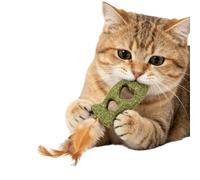 Chats à Chevrons - Ronge À Dents En Bois Naturel | Enrichissement Au Goût Mélangé Pour Lécher Mâcher Gratter | Se brosser Les Dents Contre L'ennui En Intérieur