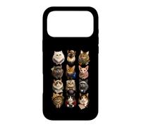 Chats à la Retraite Hobby Kitty Grid Retired Funny Gifts Coque pour iPhone 17 Pro Max