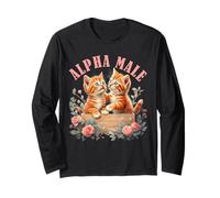 Chats Alpha Meme Cat Male Kitten pour Les Vrais Hommes Manche Longue