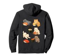 Chats britanniques à poil court avec de jolis rouleaux de sushi Sweat à Capuche