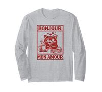 Chats café, Bonjour Mon Amour, drôles Chats Manche Longue