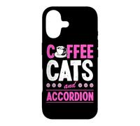 Chats café et accordéon Coque pour iPhone 17