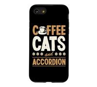 Chats café et accordéon Coque pour iPhone SE (2020) / 7/8