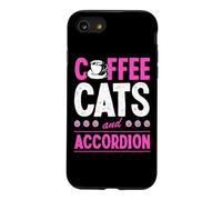 Chats café et accordéon Coque pour iPhone SE (2020) / 7/8