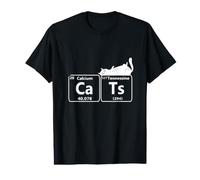 Chats Calcium & Tennessine Purrfect Elements Chat Mignon Science T-Shirt Graphique avec Valeur