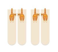 Chats chaussettes roman drôle équipages décontracté coton bottillon, robe belle cheville bonneterie cadeaux amusant roman