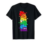 Chats colorés Célébration de la diversité LGBTQIA+ Féline LGBT T-Shirt