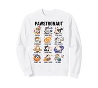 Chats Cosmonautes Pawstronaut Astronautes Fusée Lune Sweatshirt