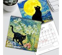 Chats Dans Des Tableaux Célèbres Calendrier 2026, Calendrier Mural Chats