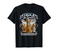 Chats dans l'espace Style années 90 drôle Astronaute Amoureux des Chatons T-Shirt