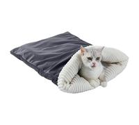 Chats de Cuccia, 65 x 45 x 3 cm, Sac de chauffage en peluche confortable d'hiver | Lit superposé chauffant pour se reposer, maison, voyage, voiture | Idéal cadeau Noël | Intérieur Douillet Relaxation