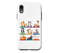 Chats de Yoga Chats drôles dans des Poses de Yoga Amoureux Coque pour iPhone XR