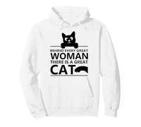 Chats derrière Chaque Grande Femme il y a Un Grand Chat Sweat à Capuche