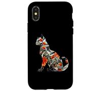 Chats en Origami Japonais T pour Les propriétaires de Chats Coque pour iPhone X/XS