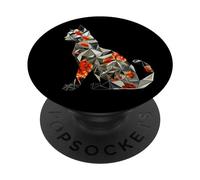 Chats en Origami Japonais T pour Les propriétaires de Chats PopSockets PopGrip Adhésif