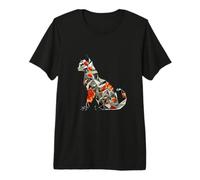 Chats en Origami Japonais T pour Les propriétaires de Chats T-Shirt Haut de Gamme