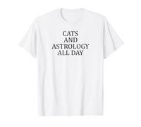 Chats et Astrologie Toute la journée T-Shirt Graphique avec Valeur