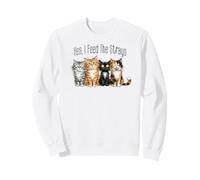 Chats et Chatons Mignons Que Je nourris, Stray Cat Care Love Sweatshirt