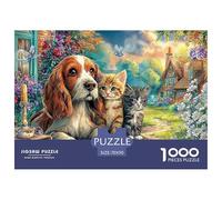 Chats et Chiens Puzzle Adulte 1000 Pièces L'Excellence dans Les Défis De Puzzle - pour Une Large Audience : Homme, Femme, Adulte, Enfant Dès 14 Ans 70x50cm/1000pcs