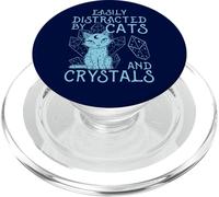 Chats et Cristaux - Pierres de Cristal de guérison spirituelle sorcière PopSockets PopGrip pour MagSafe