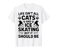 Chats et patinage sur glace drôle patinage sur glace T-Shirt