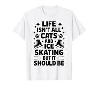 Chats et patinage sur glace drôle patinage sur glace T-Shirt