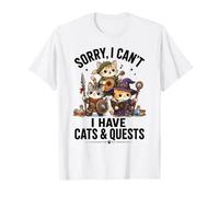 Chats Fantastiques en Aventure : Barde, Guerrier, Magicien T-Shirt