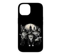 Chats Gangsters drôles dans Fedoras avec Pistolets Coque pour iPhone 14